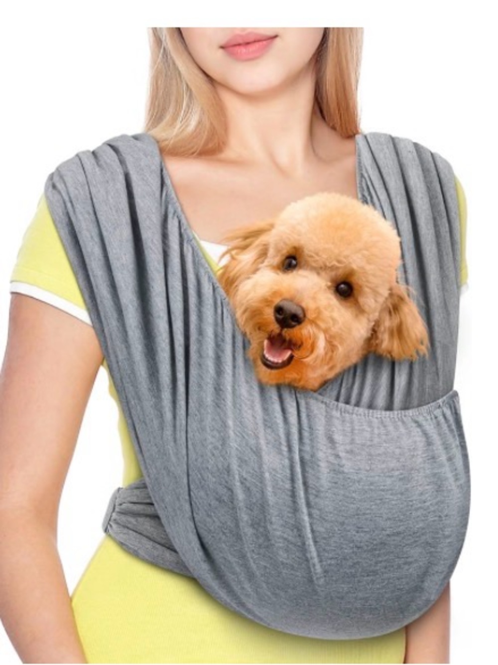 Gray Pet Sling Carrier for Small Dogs - Unbranded Comfortable Front Carrier